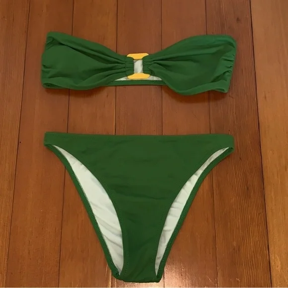 NWT Solid & Striped Tati Savana Green Bikini - Picture 3 of 9